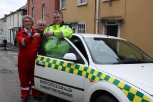 The car, a second-hand Ford Mondeo saloon, was bought by the Bishops Castle and Clun Valley CFR scheme.