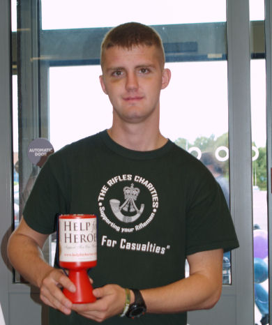 Jake Farrell from Cockshutt, a soldier in the 3 Rifles.