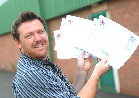 Nick Dodd with just a few of the design entries received so far.