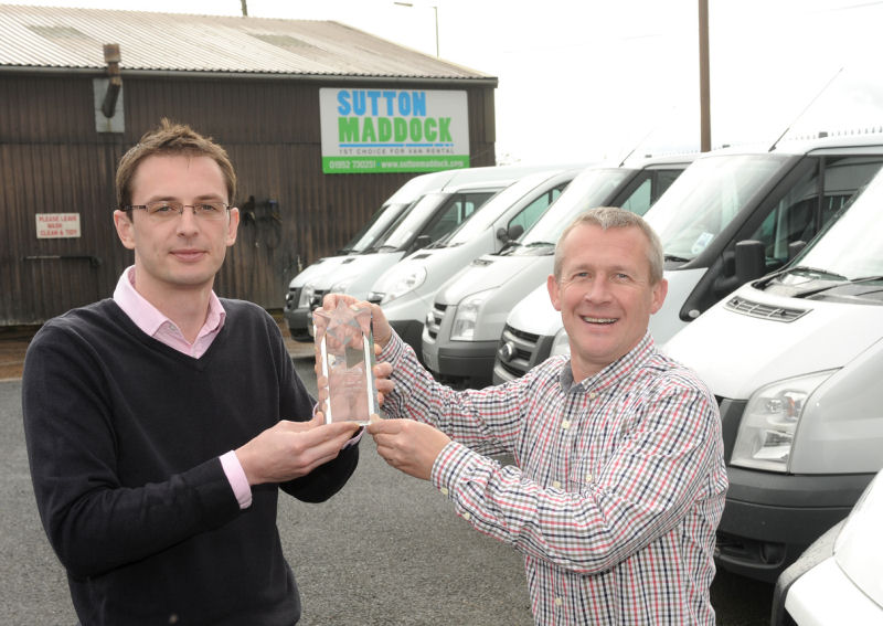 Shropshire vehicle hire firm receives national award
