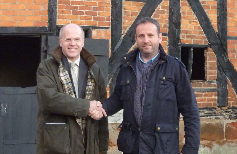 From left: Andrew Tyley (WNSC) and Ewan Dryburgh (DGA) in front of the old stable block buildings at the Walford Campus. From left: Andrew Tyley (WNSC) and Ewan Dryburgh (DGA) in front of the old stable block buildings at the Walford Campus.