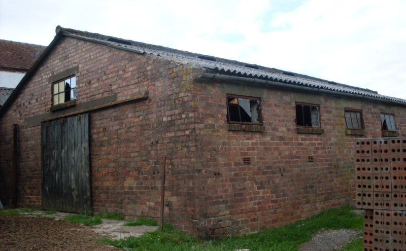 The milking parlour which is set for conversion.