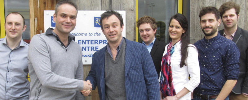 The teams at Verve and Sticky Lizard join forces - Alex Steer, Mark Hambley, Julian Smout, Galahad Longshadow, Verity Nettleton, Chris Davis and Craig Fitton.