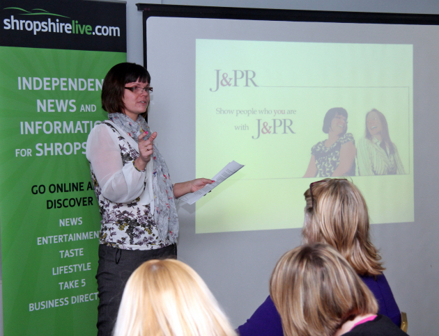 Kirsty Smallman, of J&PR Ltd, tells crowds at the Shropshire Digital Conference event in Craven Arms about the company's new digital PR courses.