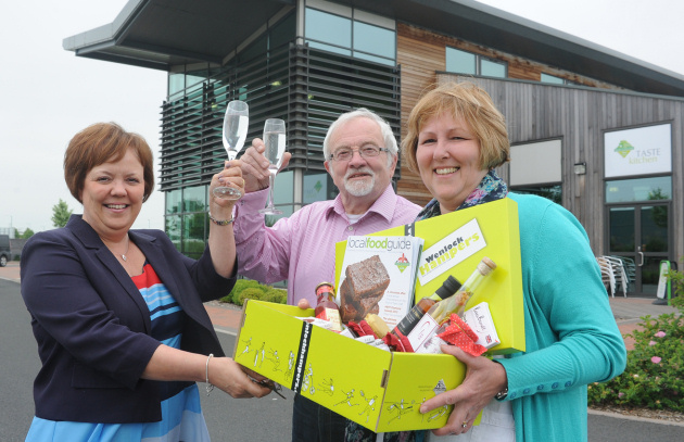 Pictured celebrating, from left, Karen Davies, chief executive of HEFF with John and Isobel Bushell of Aardvark