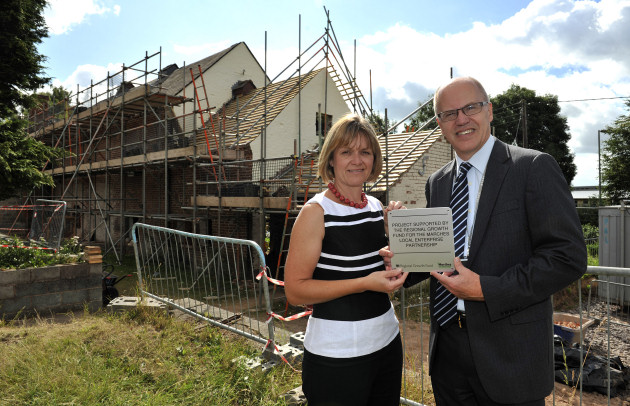 Caroline Cattle and Andrew Tyley (Principal and Chief Executive at Walford & North Shropshire College).