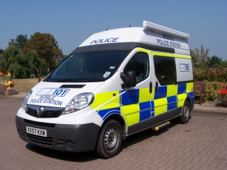 The new mobile police station.