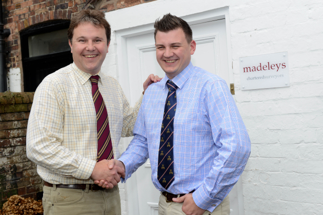 Paul Madeley welcomes Chris Powell to the team at Madeleys Chartered Surveyors.