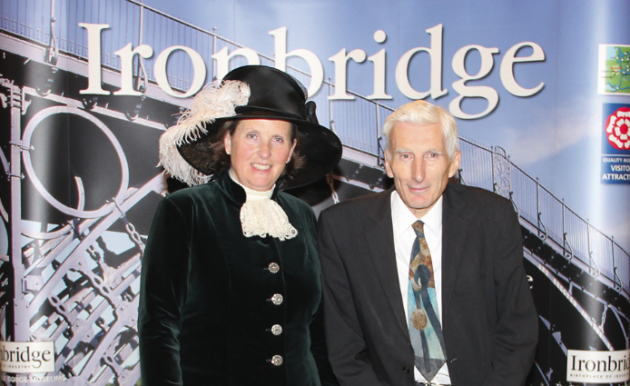 High Sheriff of Shropshire Mrs Diana Flint and Lord Rees.