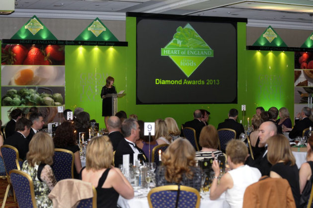 The HEART of ENGLAND fine foods Diamond Award Ceremony 2013.