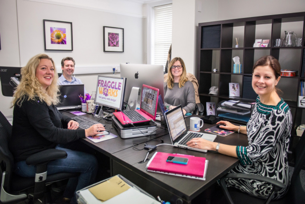 From left: Hollie Whittles of FraggleWorks, Alex Whittles of Purple Frog, Cath Heaps of Catherine Jane Photography, and Jan Minihane of The Net Advantage.
