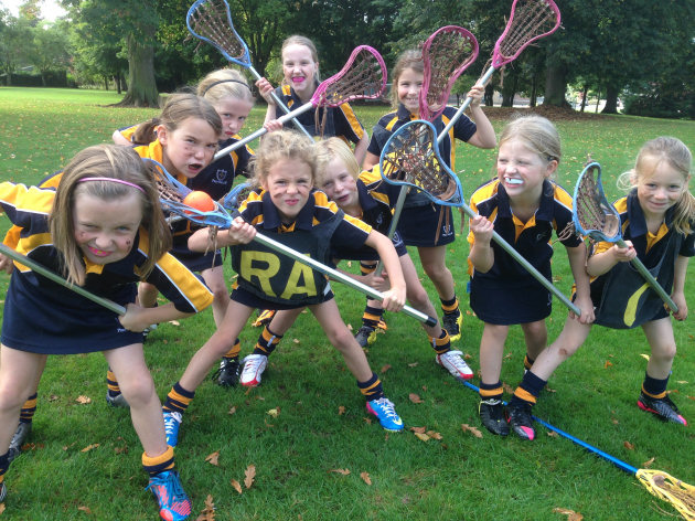 Lacrosse players from Prestfelde School.