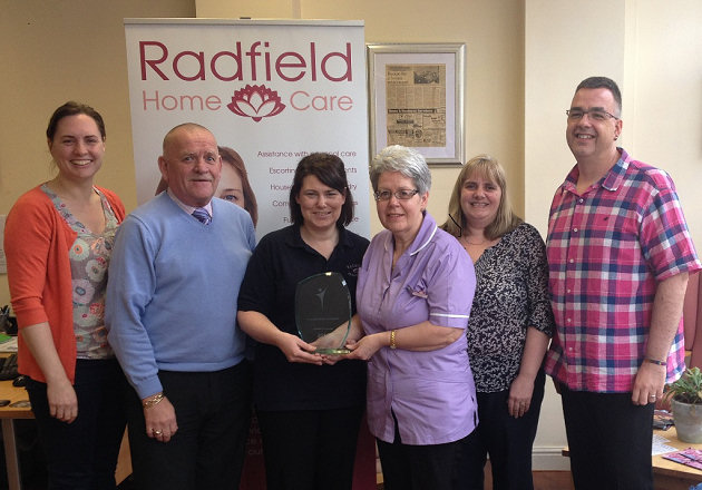 Dr Hannah MacKechnie (left) and the Radfield Home Care team.