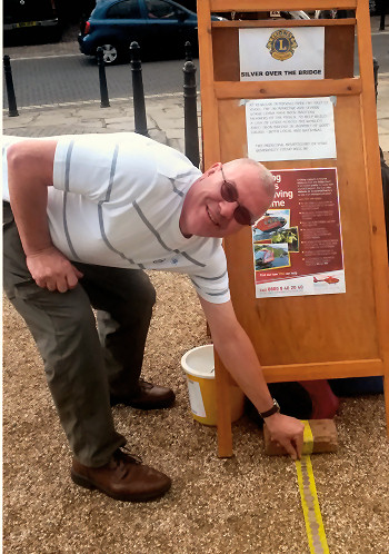 Alan Johnstone from Penkridge in the Iron Bridge.