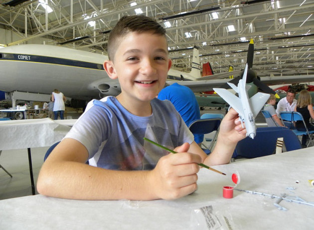 Airfix model making at RAF Museum Cosford