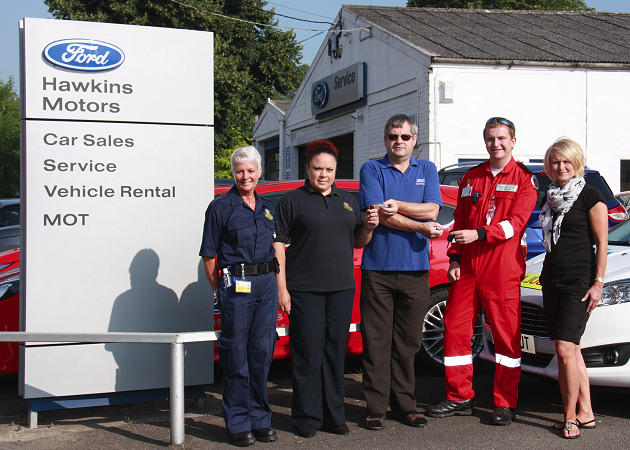 Lynne Stokes (CFR), Milli Akindutire (CFR), John Hancocks (Hawkins Motors), Ollie Hobbs (CFR) and Donna Eberie (Signs of the Times). Photo WMAS.