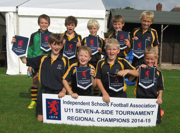 Peter Jenkins, Henry Lees, George Pook, William Lewin, Harry Slater. Front: William Taylor, William Hartley, James Emerson, Sean Wentel. All aged 10 except William Taylor who is 9