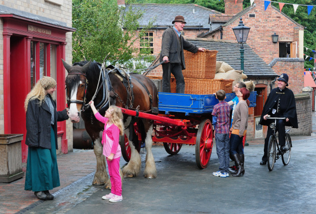 Blists Hill family with horse and cart