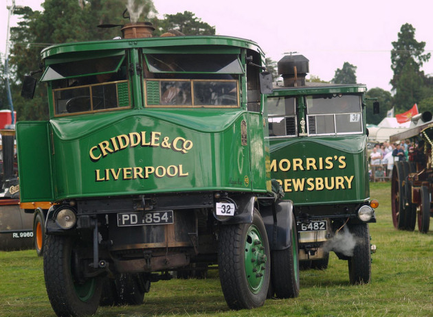 Two Sentinel steam wagons made in Shrewsbury