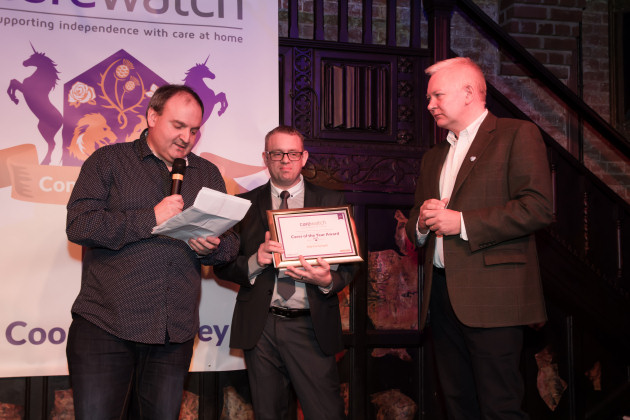 John Wilberforce (Carewatch Franchise Development Manager), Rob Cartwright and Scott Christie (CEO Carewatch)
