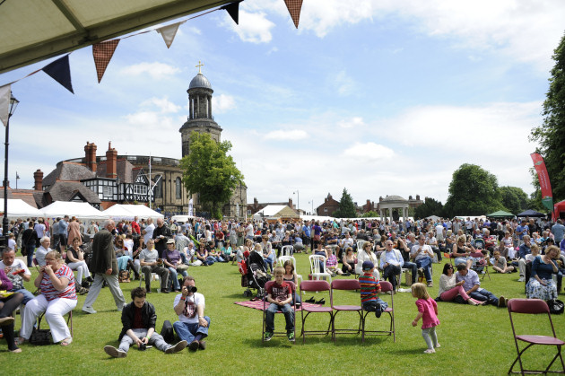 Crowds of visitors enjoyed the 2014 Shrewsbury Food Festival