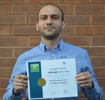  Midland Computers Developer Catalin Barbu with the exclusive certification