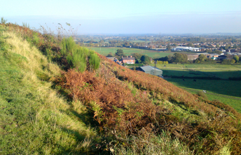 Campaigners raised concerns with MP Owen Paterson that town growth northwards could see a return to former versions of the Oldport ‘masterplan’ earmarking extensive development across Old Oswestry’s setting. Photo: HOOOH