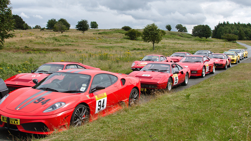 Around 20 Ferrari cars will take to the track