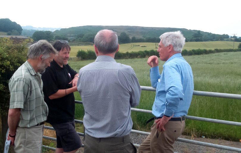 Members of Hands Off Old Oswestry Hillfort have met with a specialist planning lawyer