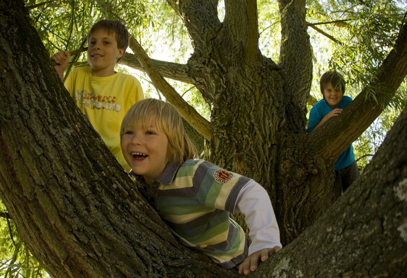 Children enjoy playing outdoors. Photo: National Trust