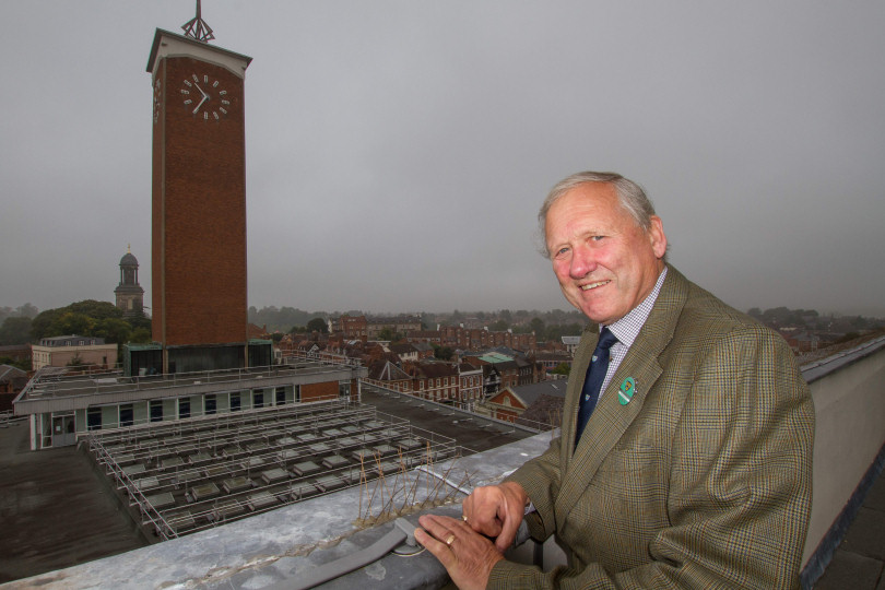 Stan Sedman will lead roof-top tours of the town’s Market Hall on Wednesday September 16