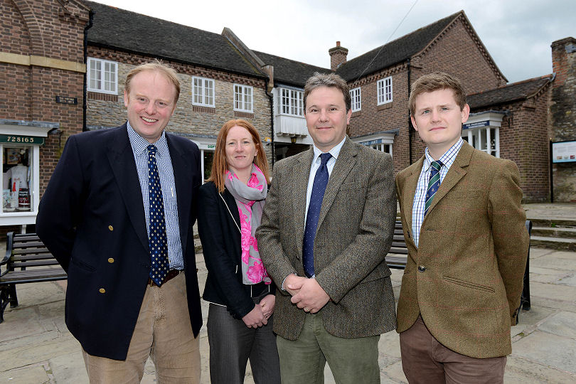 The team at Madeley's Chartered Surveyors in Much Wenlock's Square