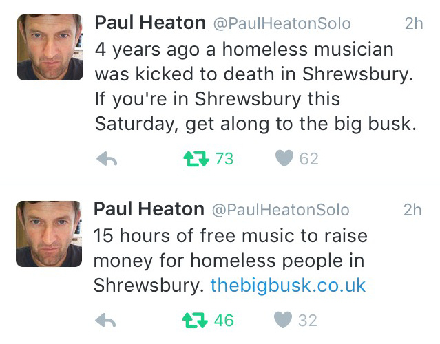 Tweets sent by Paul Heaton