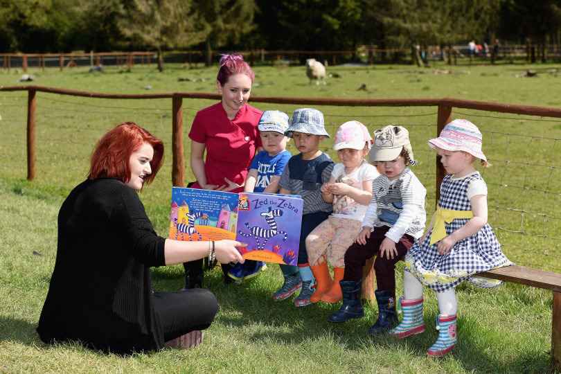 Children from ABC Day Nurdery have been celebrating Share A Story Month by heading down to nearby Hoo Farm for their storytime