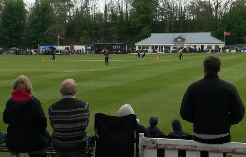 The scene at Shifnal Cricket Club as Shropshire hosted first-class neighbours Worcestershire Rapids in a showpiece T20 match