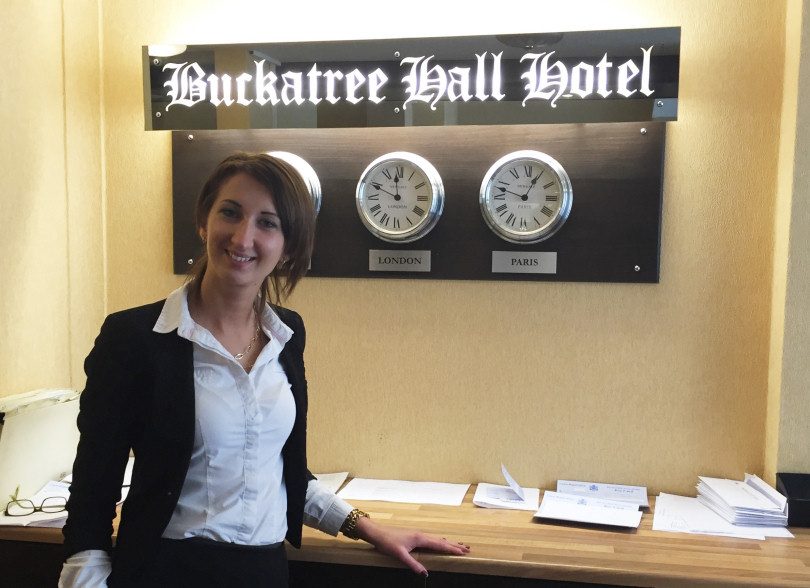Liena Ergle, 27, of Donnington, has landed the role at Buckatree Hall Hotel 