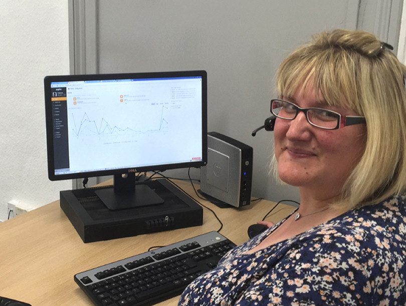 Nina Evans from Henshalls checks the statistics