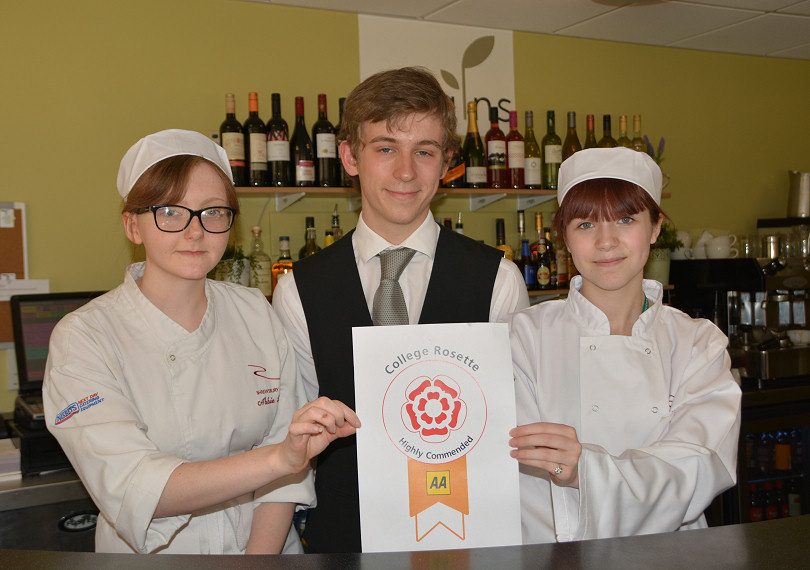 Hospitality and Catering Students - Abbie Davies, Huw Roberts, Tamara Deakin