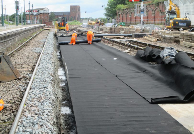 Waterproofing work has taken place at Shrewsbury Station