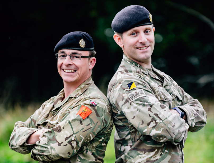 Donnington-based Corporals Timothy Jones and Paul Shaw, both professional Army Photographers with 11 Signal and West Midlands Brigade