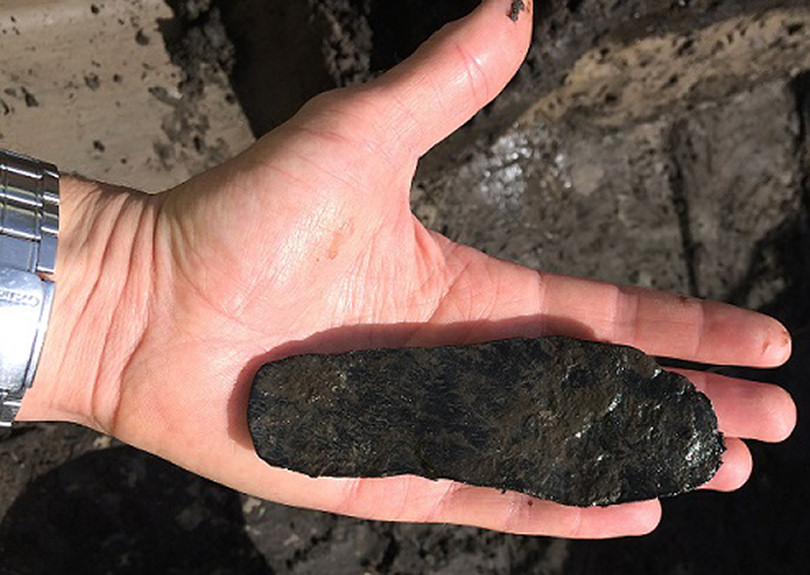 The sole of a Roman child’s hobnail shoe that was found on sit