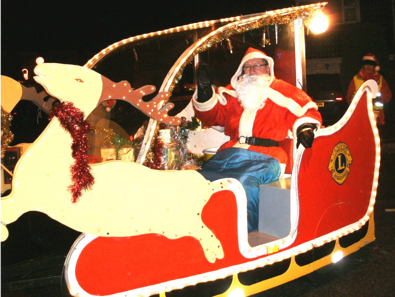 Ironbridge and Severn Gorge Lions Santa sleigh