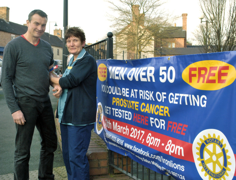 Richie Woodhall and Nurse Julie Rich