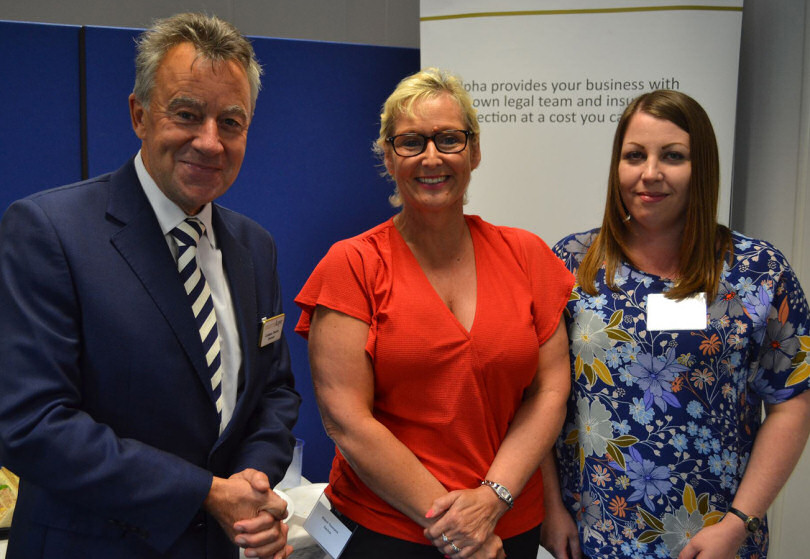 At the Top 10 Tips seminar are, from left, Martin-Kaye Senior Partner Graham Davies, with Alison Yeomans and Tracy Hinton from Dechra