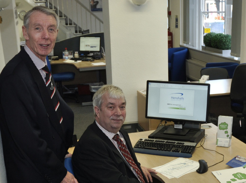 Tony Conlon and Charlie Gunter from the Henshalls Health and Safety Team