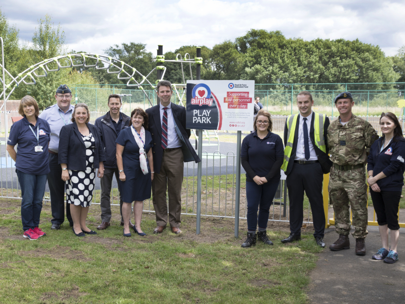 A new play park at RAF Shawbury was officially unveiled earlier this month