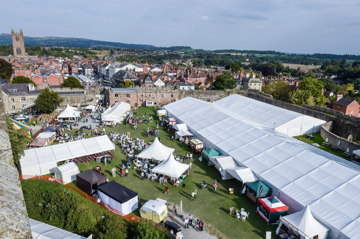 Ludlow Food Festival takes place in the grounds of Ludlow Castle