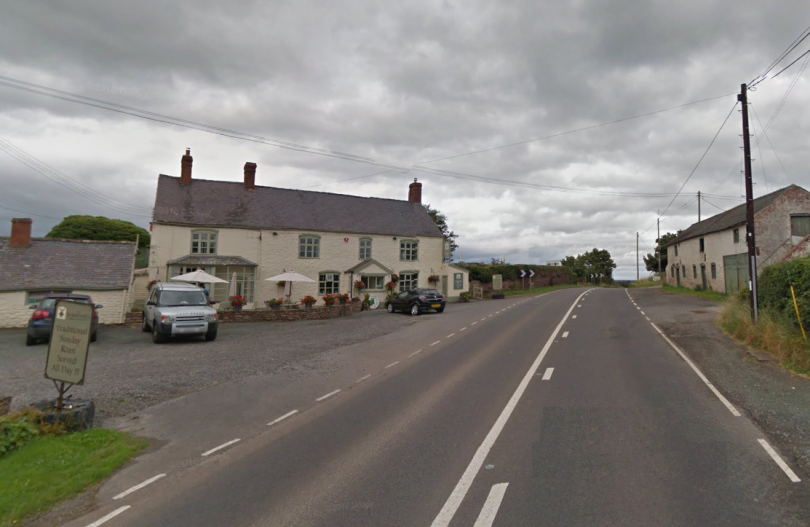 The collision happened outside the Windmill Inn at Rowton. Photo: Google Street View