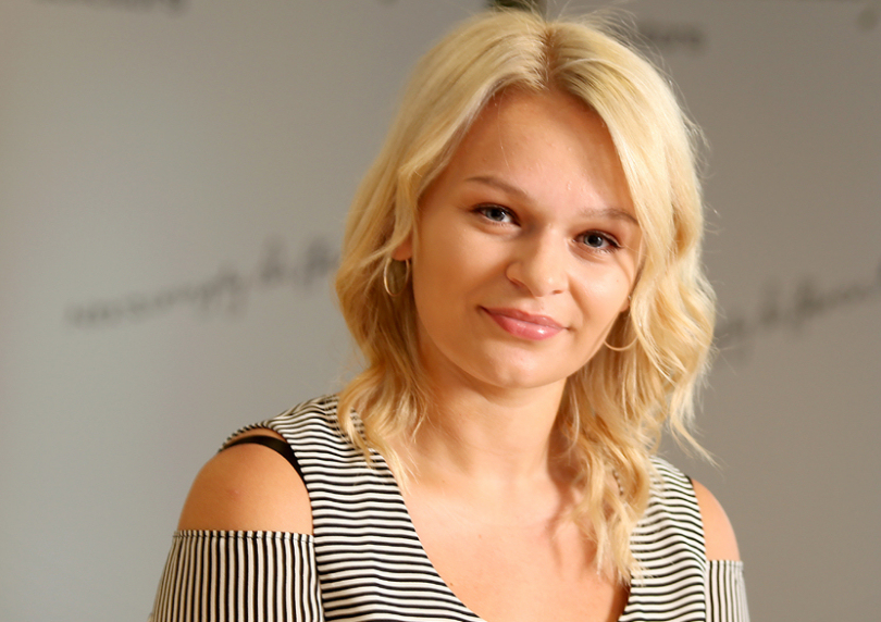 Amy Potts now has a full-time role at Martin-Kaye Solicitors in Telford