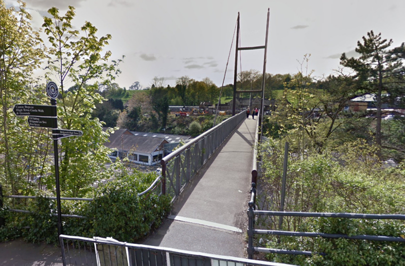 The footbridge leading to Severn Valley Railway station in Bridgnorth. Photo: Google Street View